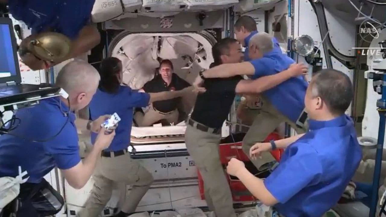 Thomas Pesquet, arrimage à l'ISS