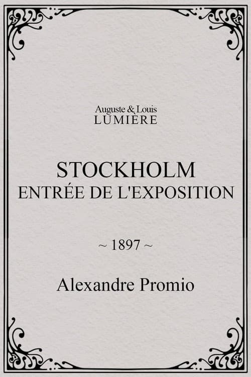 Stockholm, entrée de l'exposition
