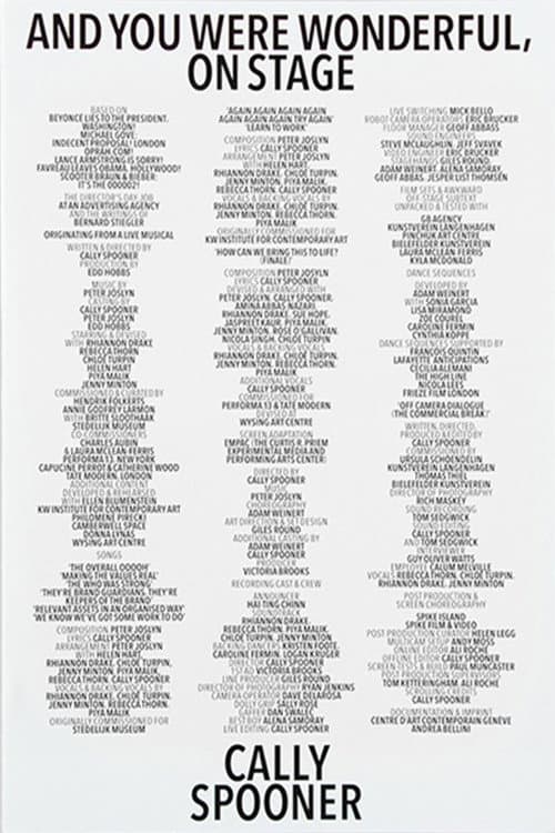 And You Were Wonderful, On Stage